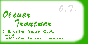 oliver trautner business card